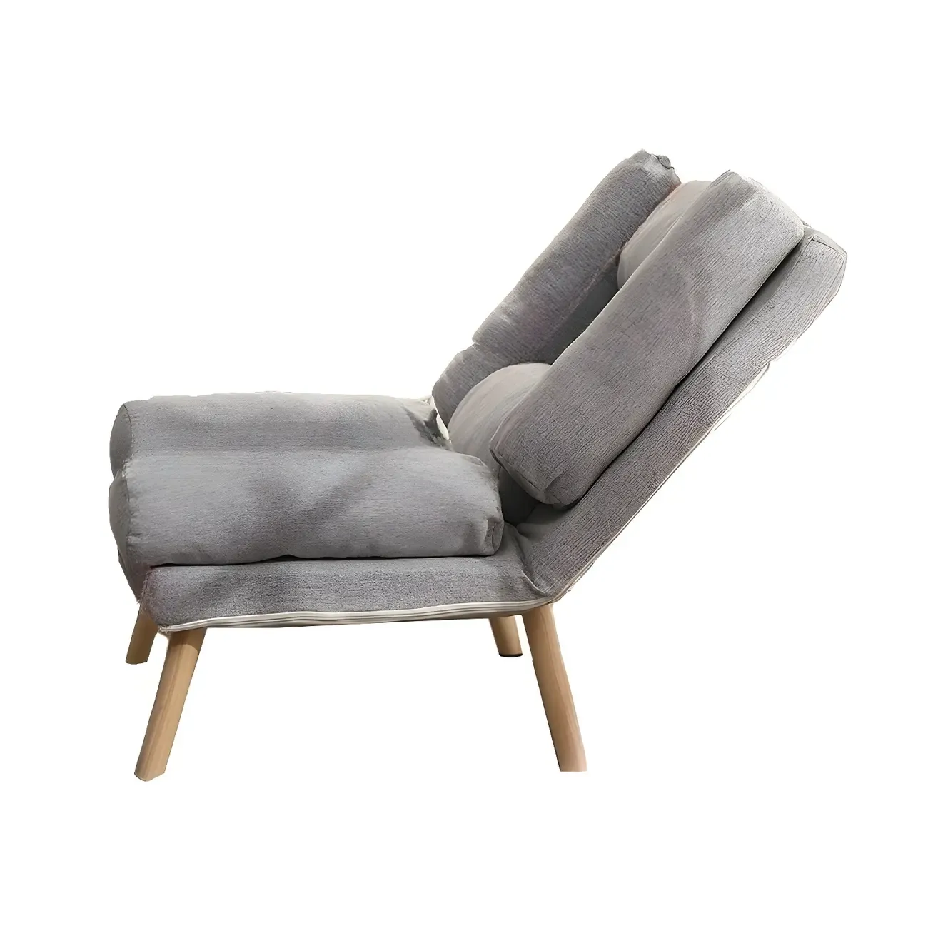 Modern Wood Frame Soft Fabric Recliner Sofa with Locking Back Angle Adjustment Image - 16