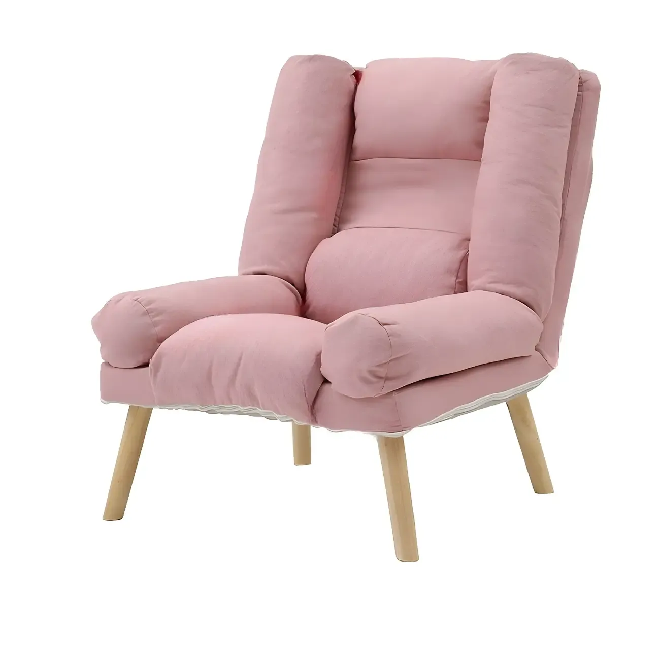 Modern Wood Frame Soft Fabric Recliner Sofa with Locking Back Angle Adjustment Image - 17