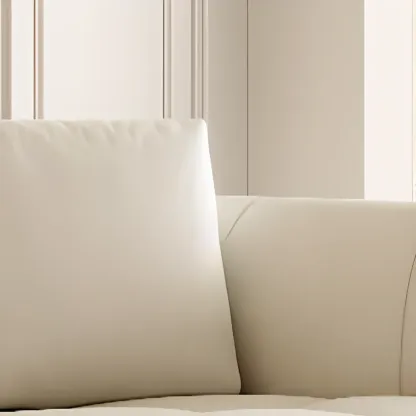 Modern Leather 118" Oversized Upholstered Sofa for Living Room Image - 10