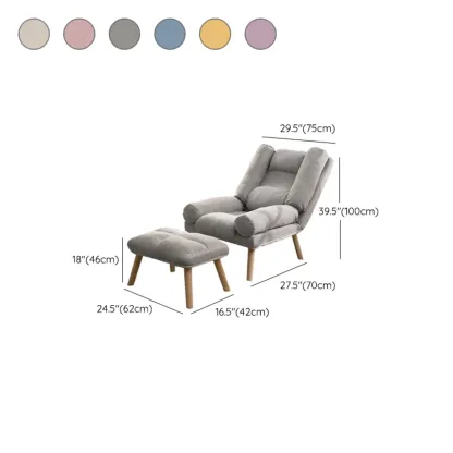 Modern Wood Frame Soft Fabric Recliner Sofa with Locking Back Angle Adjustment Image - 22