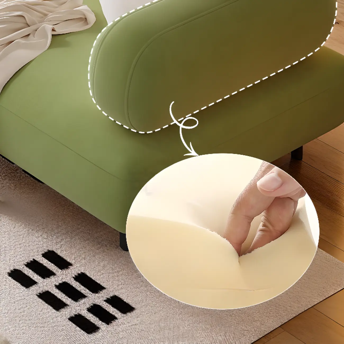 Italian Minimalist Casual Sofa Upholstered 3 Seater Sofa Image - 18 | homeyfad