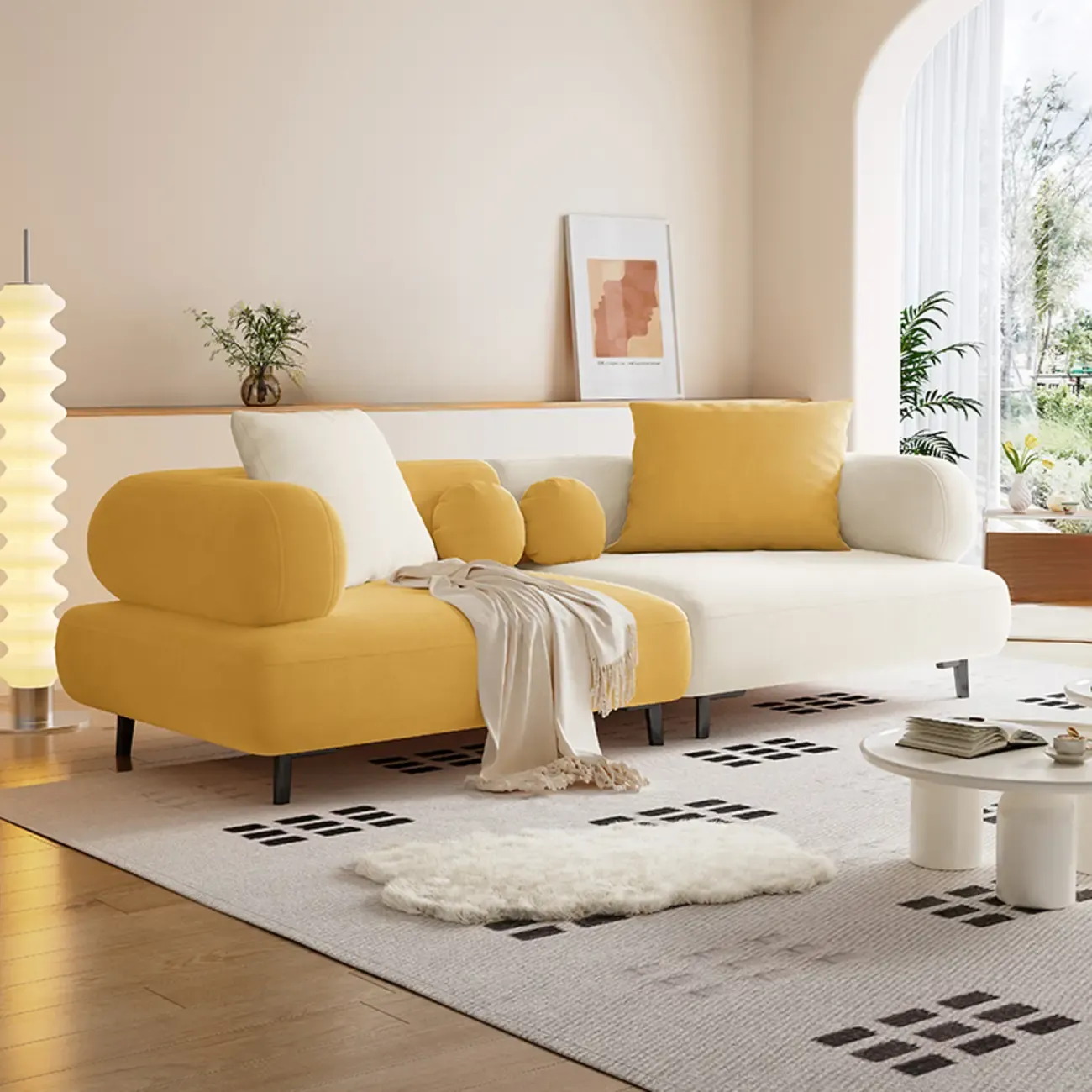 Italian Minimalist Casual Sofa Upholstered 3 Seater Sofa Image - 21