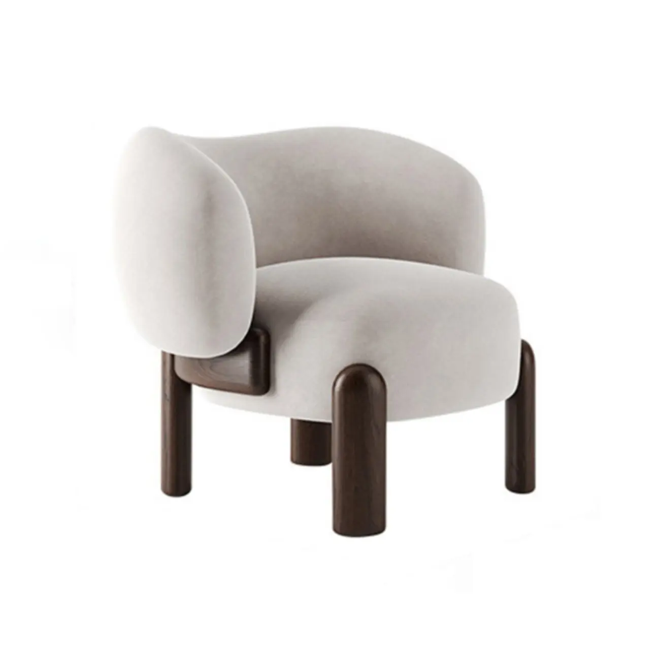Upholstered Wooden Single 3 Seater Sofa for Living Room Comfy Sleeper Couch  Image - 2 | homeyfad