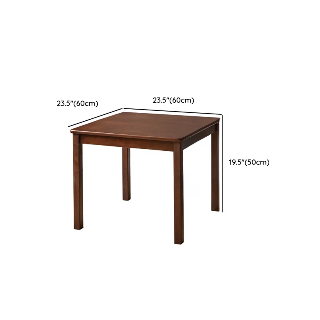 Retro Wooden Brown Side Table with Drawer for Bedroom #size | homeyfad