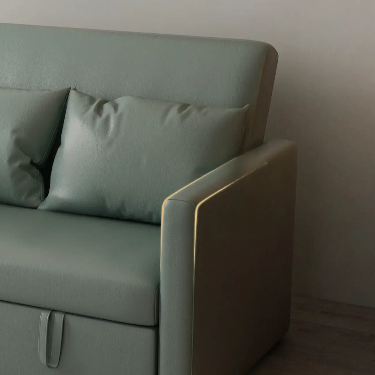 3 in 1 Pull-Out Sofa Bed Sleeper Convertible 3 Seater Sofa & Couches with 2 Drawers and 2 Pillows Image - 8