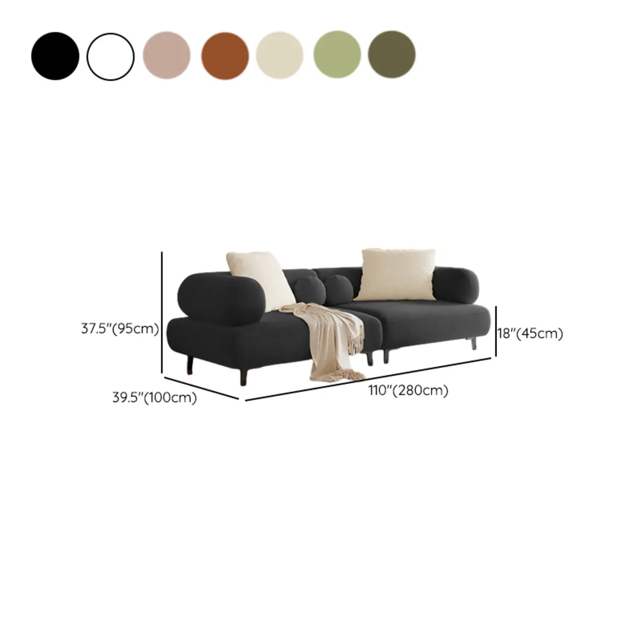 Italian Minimalist Casual Sofa Upholstered 3 Seater Sofa Image - 26 | homeyfad