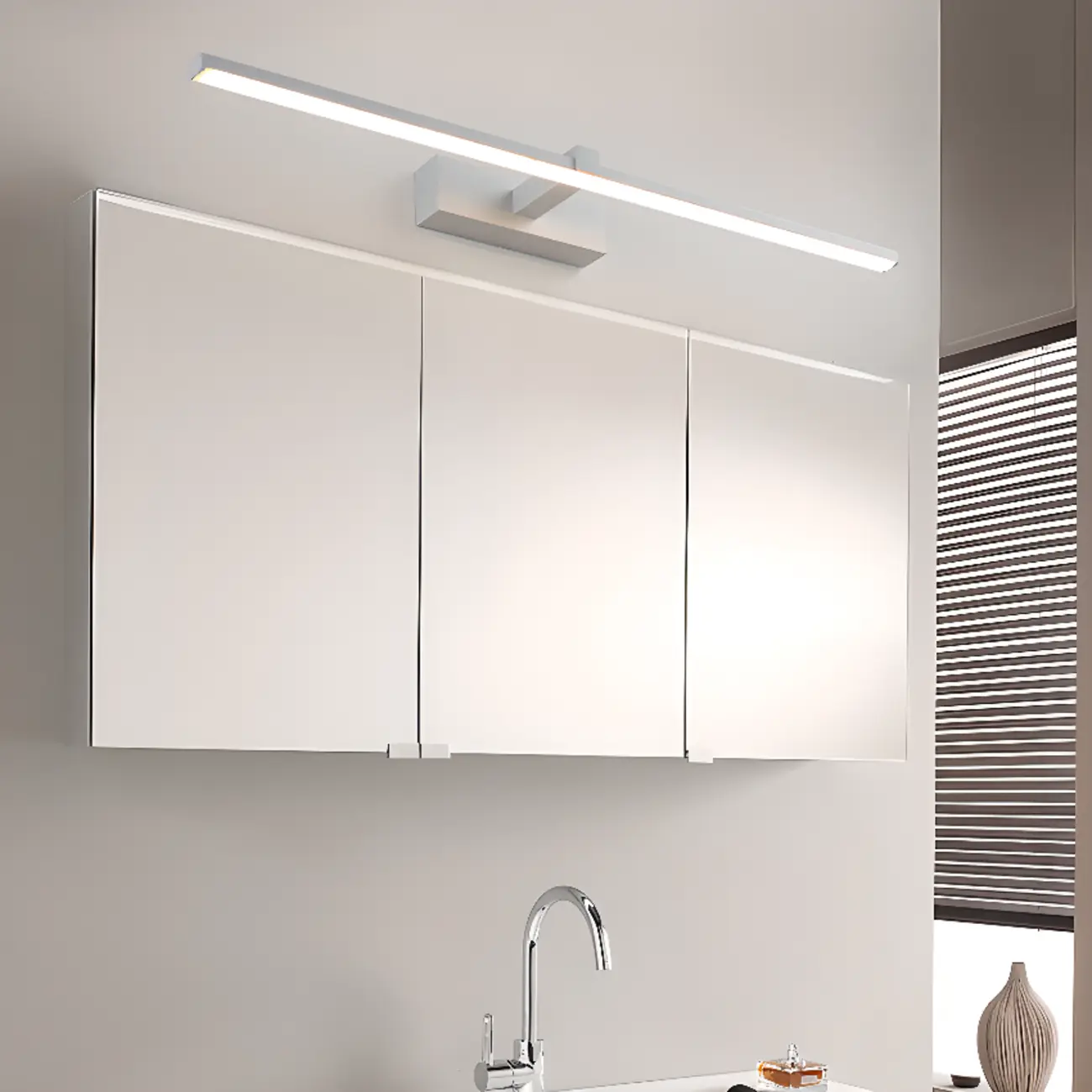 Contemporary Bathroom Wall-Mounted Vanity Lights with Shade Image - 24 | homeyfad