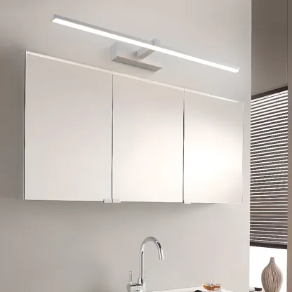 Contemporary Bathroom Wall-Mounted Vanity Lights with Shade Image - 24