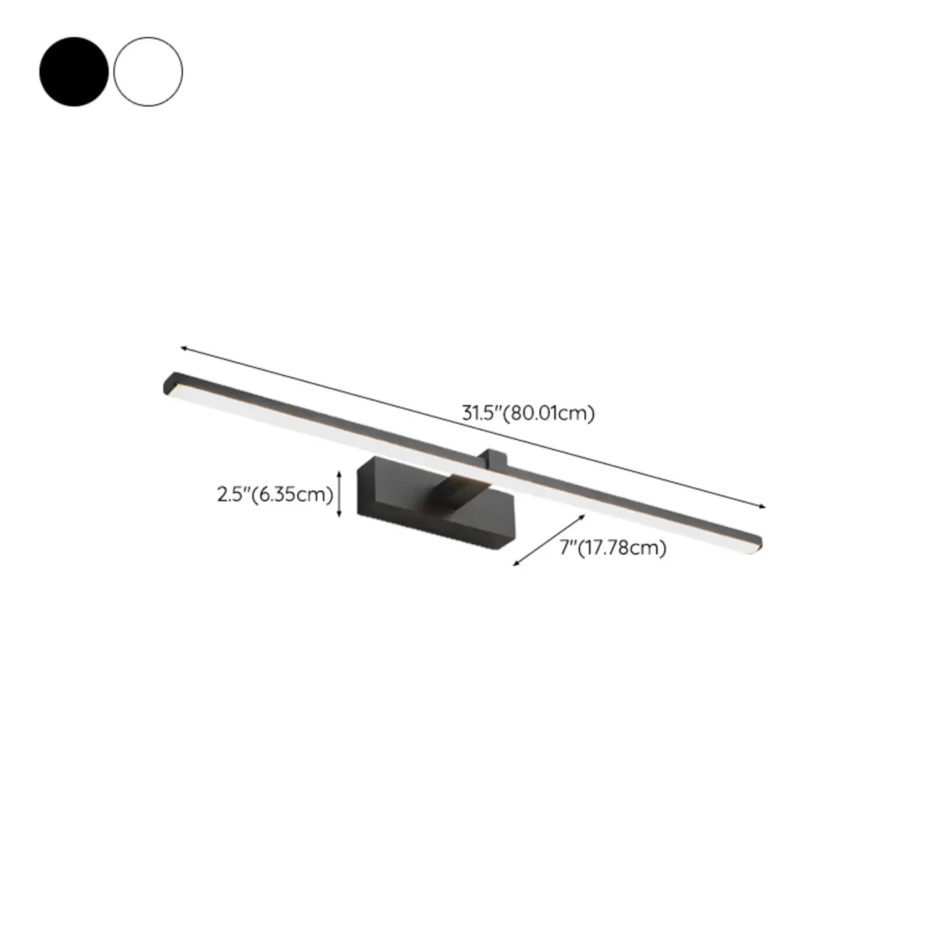 Contemporary Bathroom Wall-Mounted Vanity Lights with Shade Image - 27