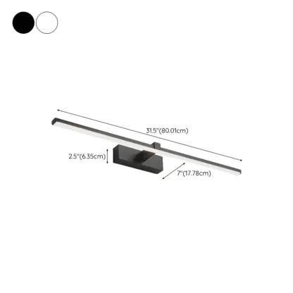 Contemporary Bathroom Wall-Mounted Vanity Lights with Shade Image - 27