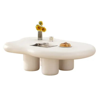 Modern Minimalist Cloud-Shaped Coffee Table for Living Room Image - 4