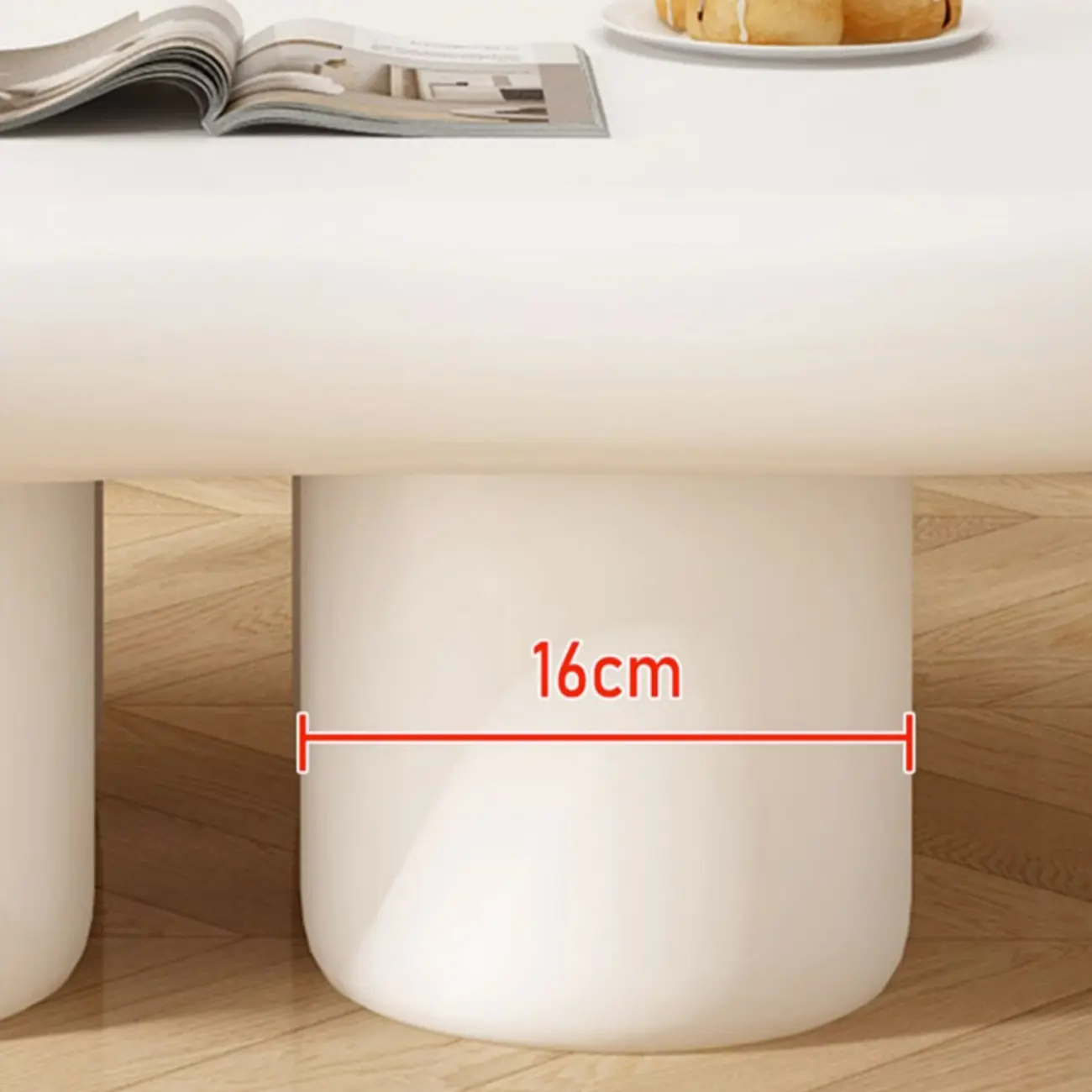 Modern Minimalist Cloud-Shaped Coffee Table for Living Room Image - 5 | homeyfad