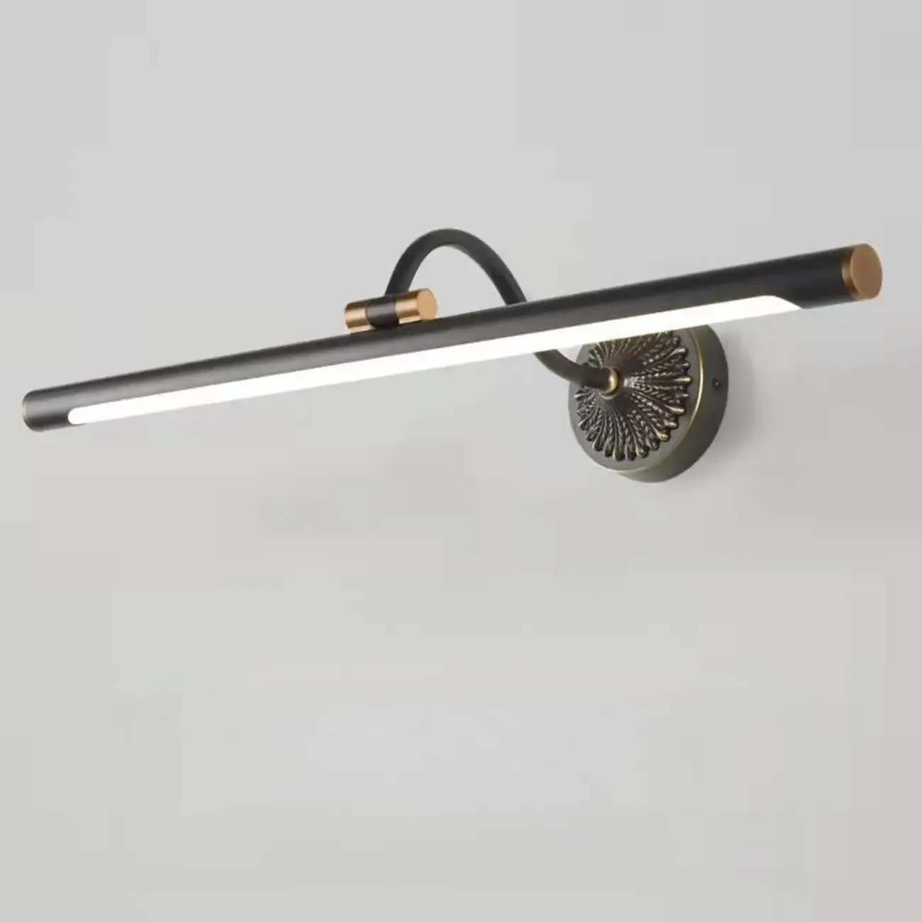 Straight-Line Bathroom Vanity Lights with Metal Holder Image - 8