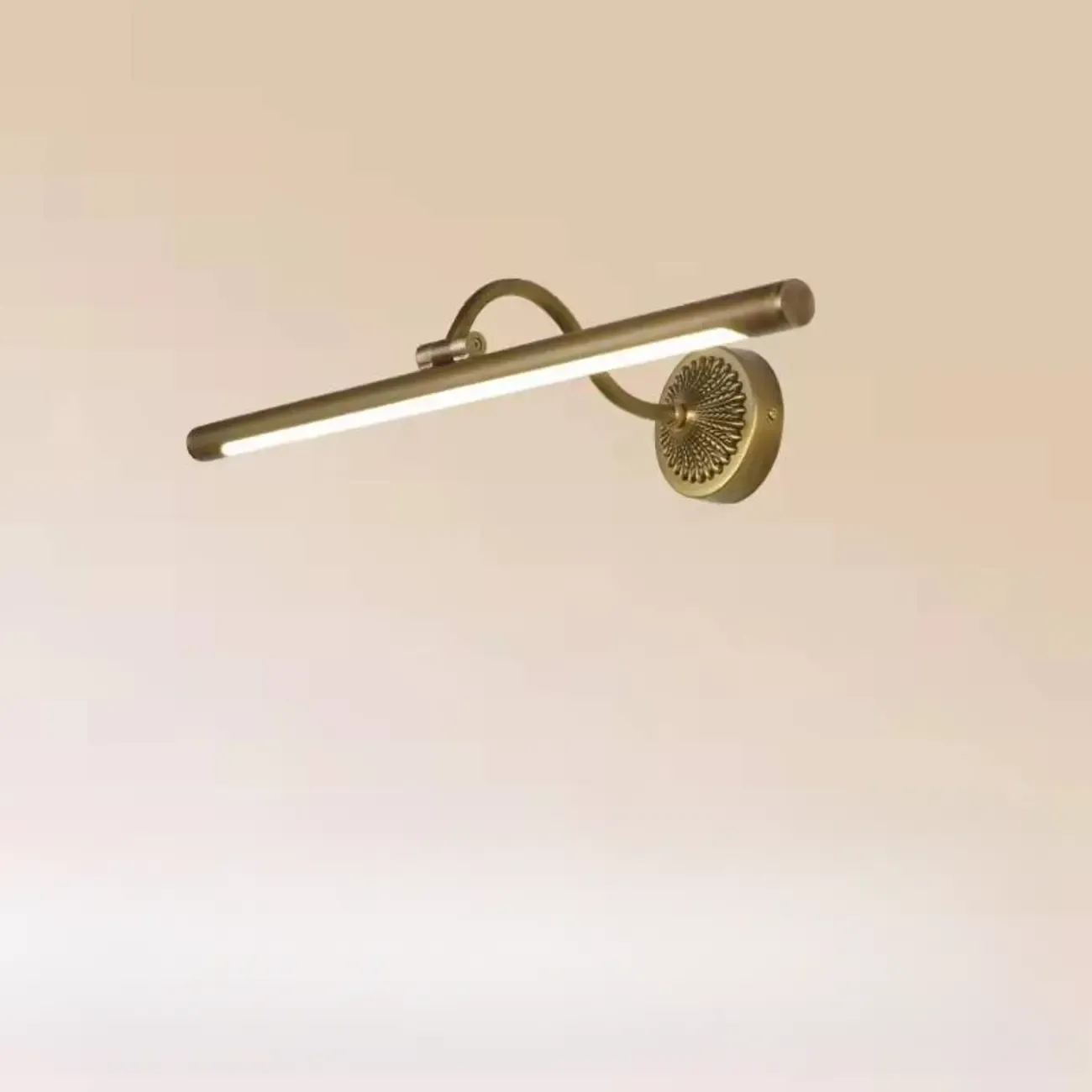 Straight-Line Bathroom Vanity Lights with Metal Holder Image - 9