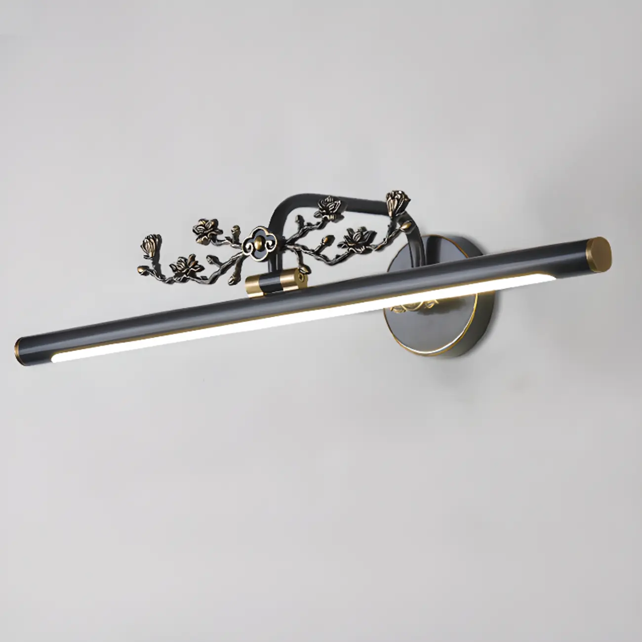Straight-Line Bathroom Vanity Lights with Metal Holder  Image - 10 | homeyfad