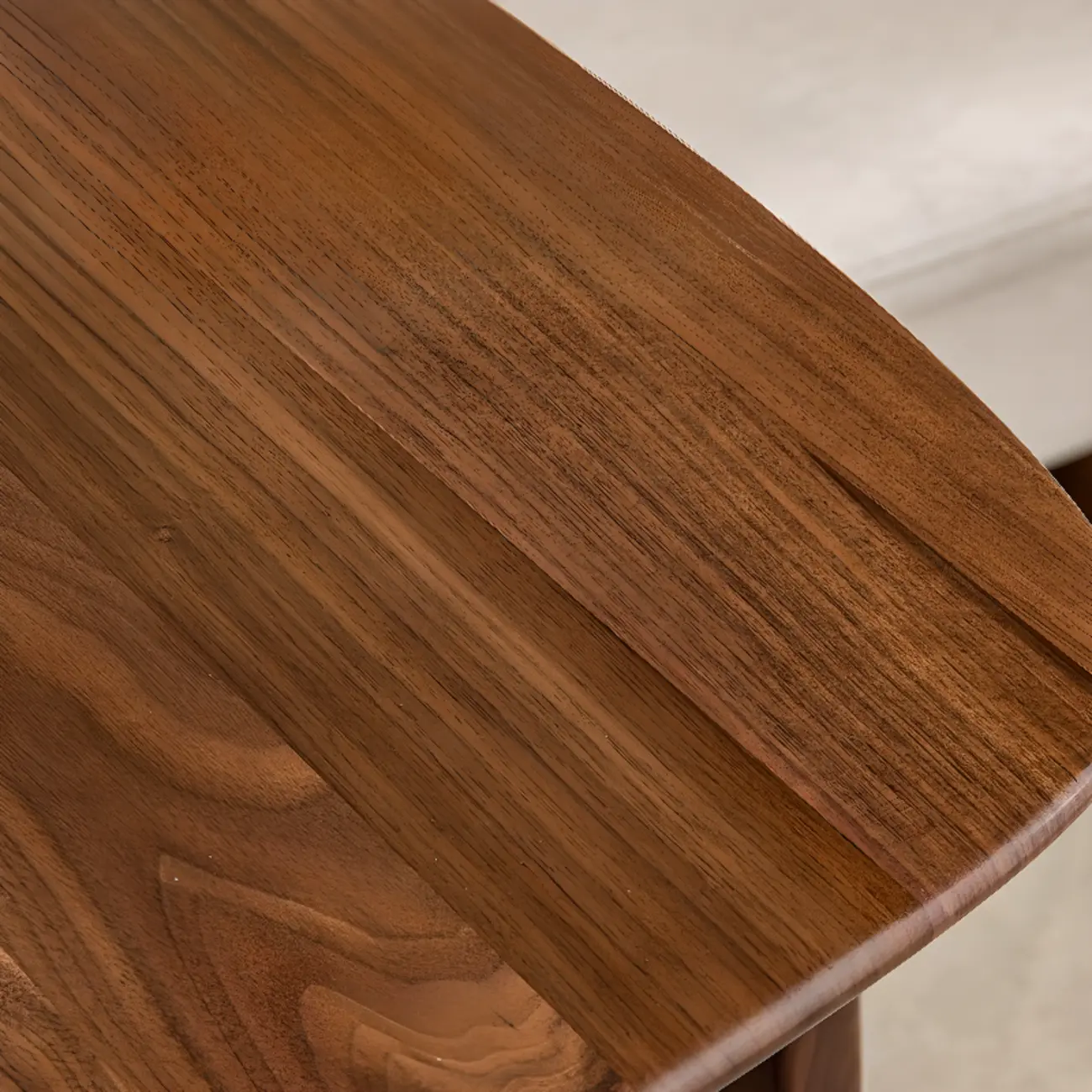 Elegant Solid Wood C-Shaped End Side Table for Living Room Image - 6 | homeyfad