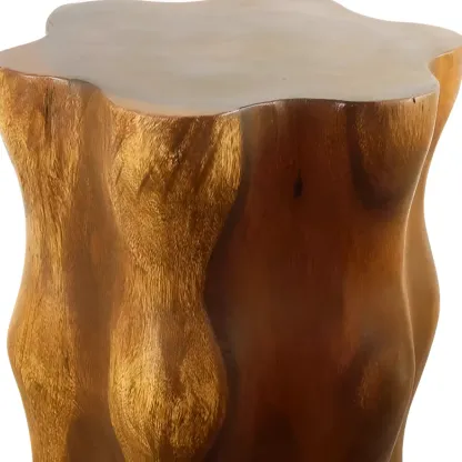 Wood Hour Glass End Table in an Art Deco Style Image - 13