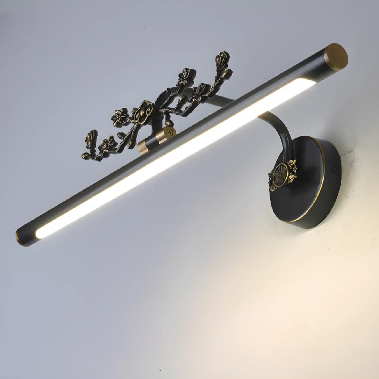 Straight-Line Bathroom Vanity Lights with Metal Holder Image - 12