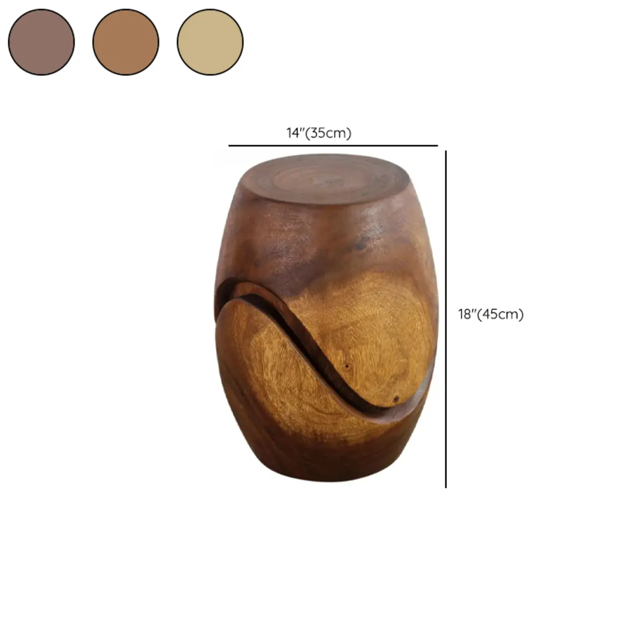 Modern Wood Hourglass End Table for Living Room Image - 15 | homeyfad