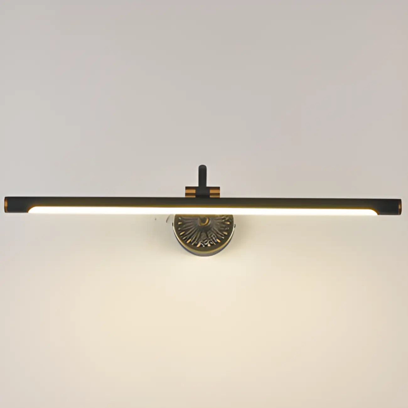 Straight-Line Bathroom Vanity Lights with Metal Holder  Image - 14 | homeyfad