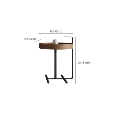 Modern Round Beige Coffee Table with Storage for Living Room Image - 19