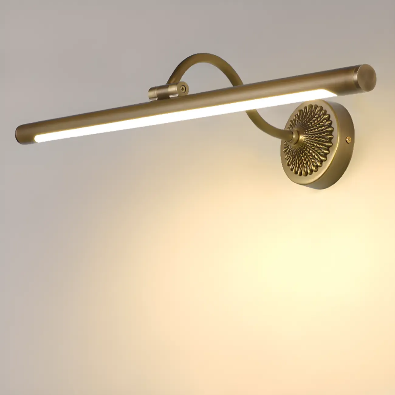Straight-Line Bathroom Vanity Lights with Metal Holder Image - 19