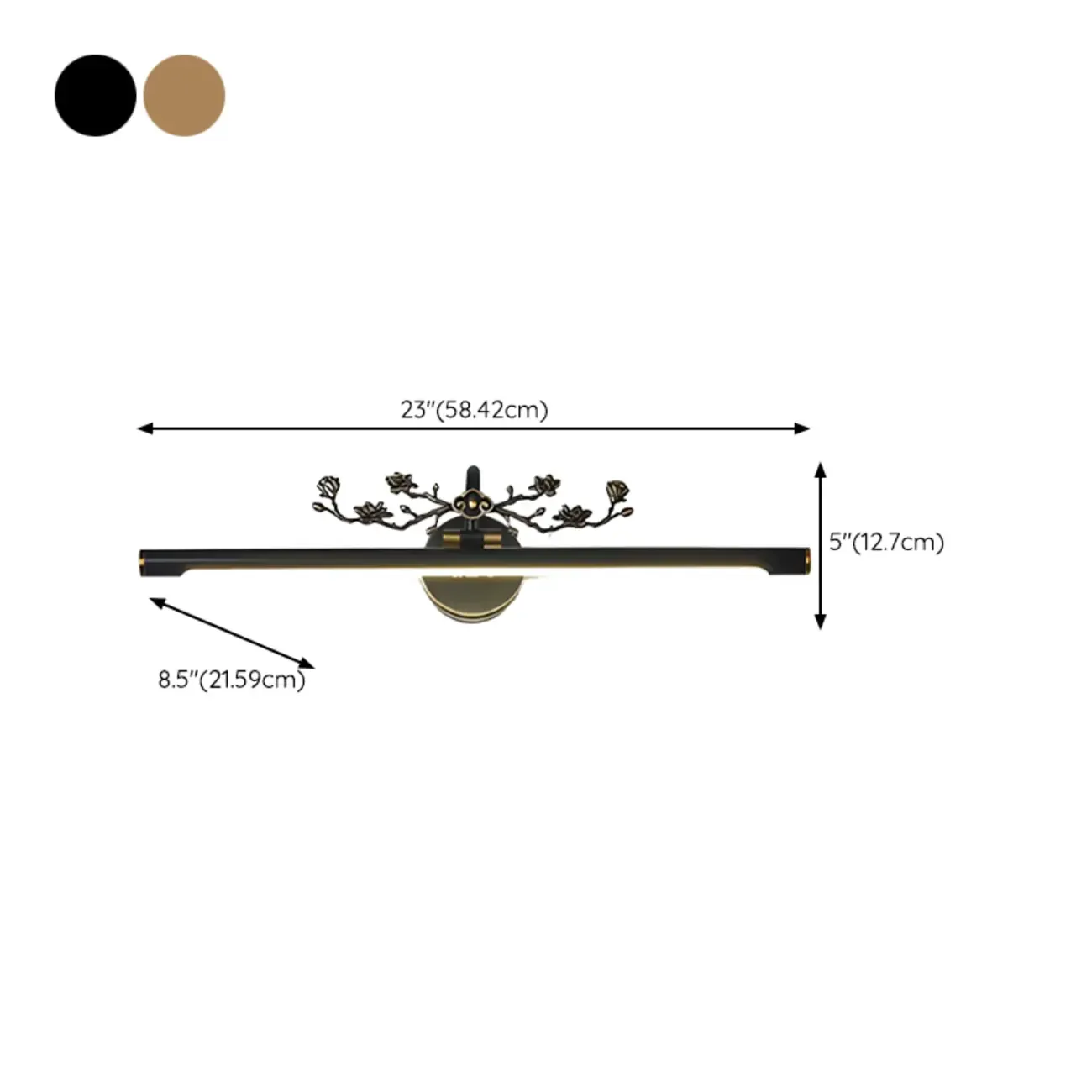 Straight-Line Bathroom Vanity Lights with Metal Holder Image - 26