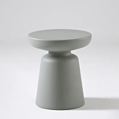 Nordic Round Matte Small Household Sofa Side Table Image - 2