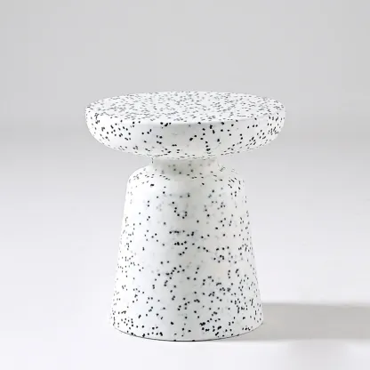 Nordic Round Matte Small Household Sofa Side Table Image - 3