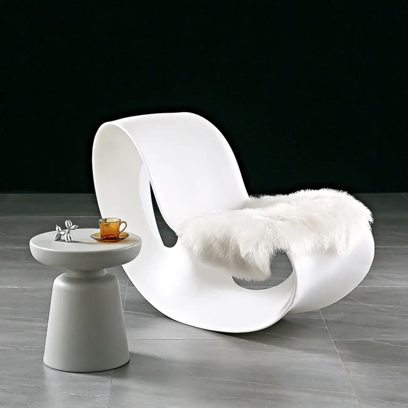 Nordic Round Matte Small Household Sofa Side Table Image - 4