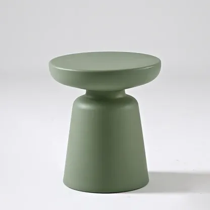 Nordic Round Matte Small Household Sofa Side Table Image - 5