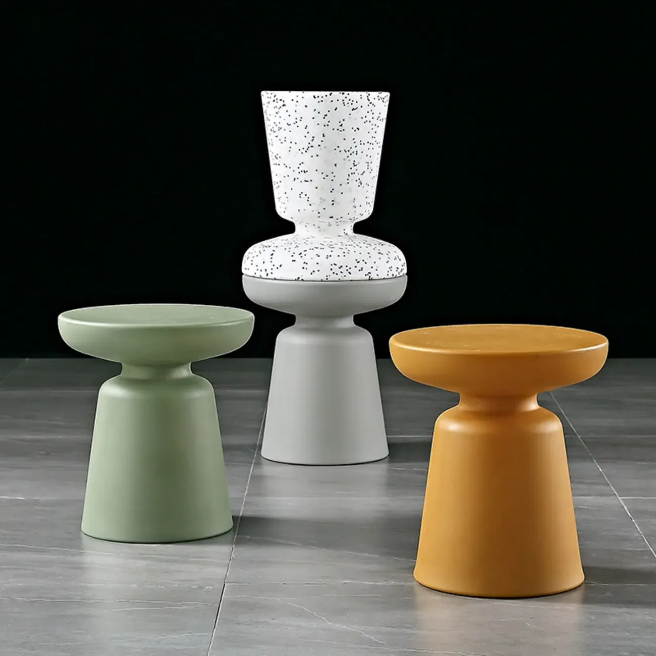 Nordic Round Matte Small Household Sofa Side Table Image - 6