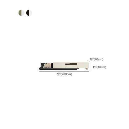 Durable Wooden TV Stand with Storage & Cable Management Image - 10