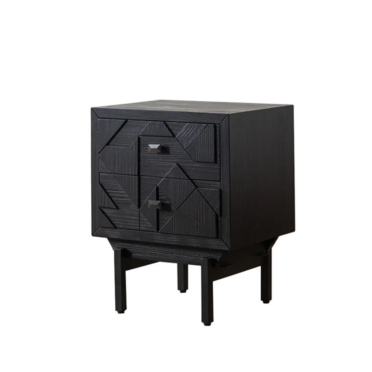 Retro Free-standing Black Kitchen Cabinet for Living Room  Image - 8 | homeyfad