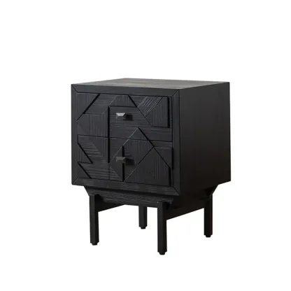 Retro Free-standing Black Kitchen Cabinet for Living Room  Image - 8