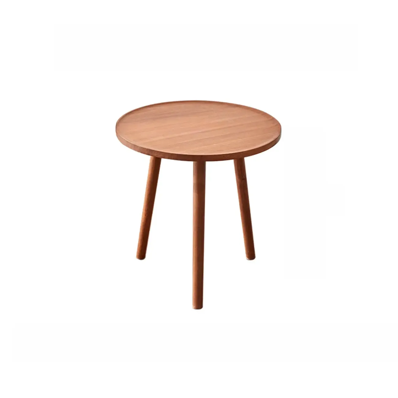 Modern Wooden Flower-Shaped Side Table for Living Room Image - 5