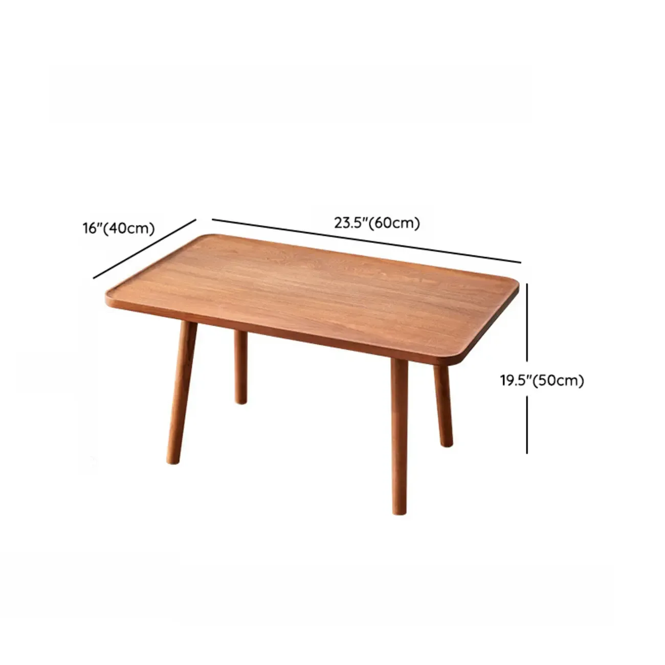 Modern Wooden Flower-Shaped Side Table for Living Room Image - 18