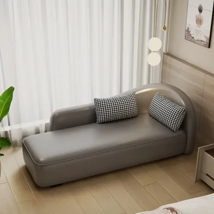 Modern Upholstered Reclining Chaise Chairs for Living Room with 2 Pillows Image - 7