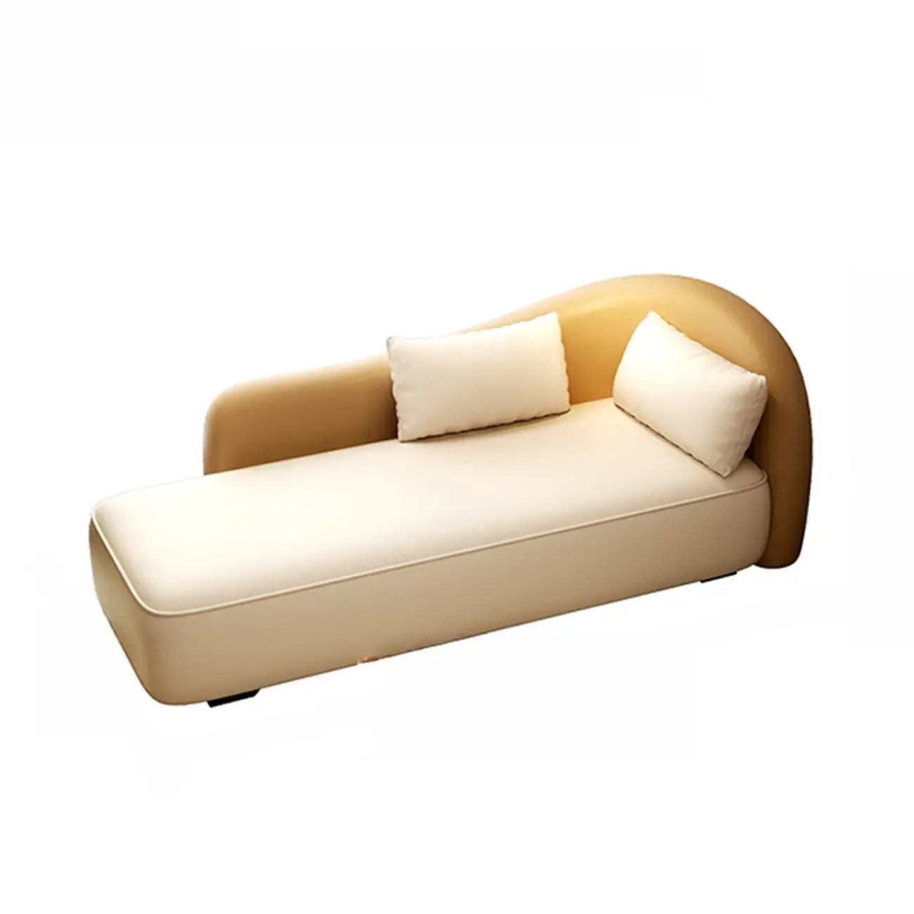 Modern Upholstered Reclining Chaise Chairs for Living Room with 2 Pillows Image - 8