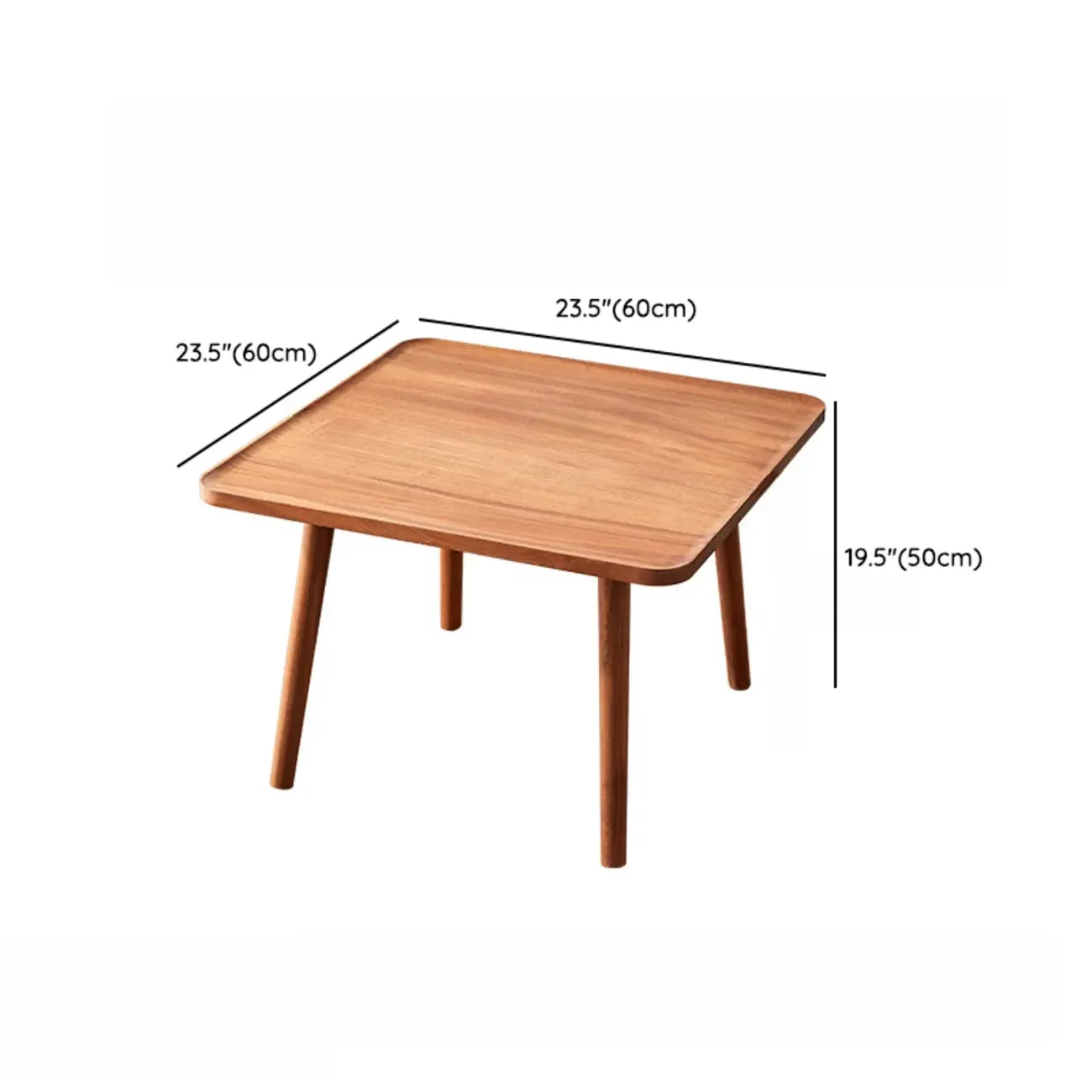 Modern Wooden Flower-Shaped Side Table for Living Room Image - 23