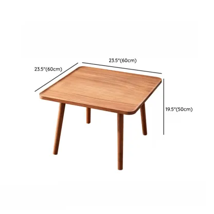 Modern Wooden Flower-Shaped Side Table for Living Room Image - 23