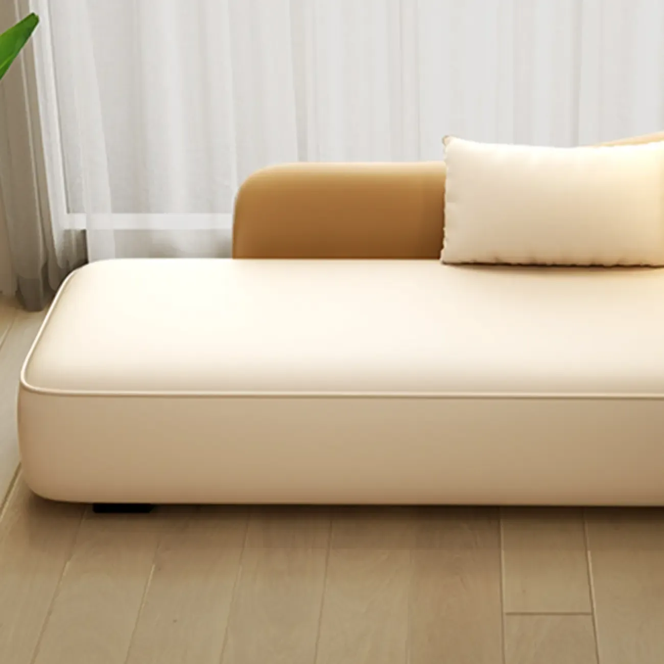 Modern Upholstered Reclining Chaise Chairs for Living Room with 2 Pillows Image - 11