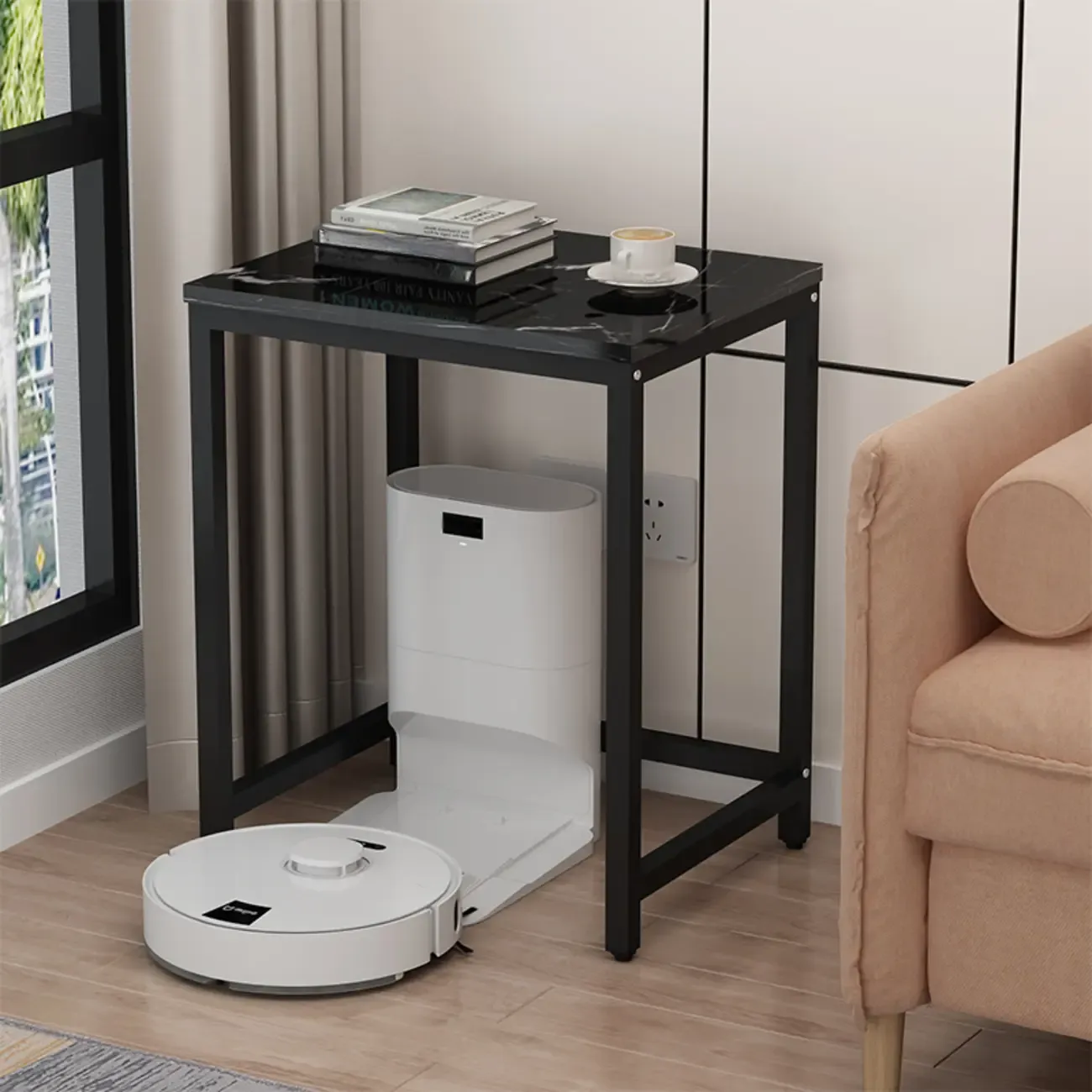 Modern Marble Sofa Side Table Image - 3