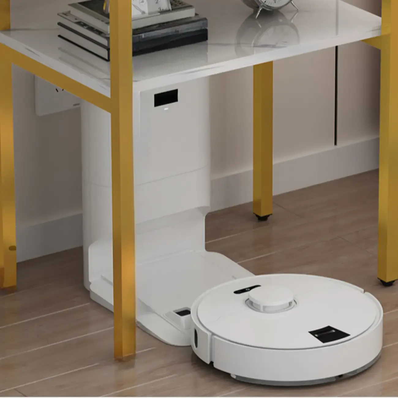 Modern Marble Sofa Side Table Image - 4