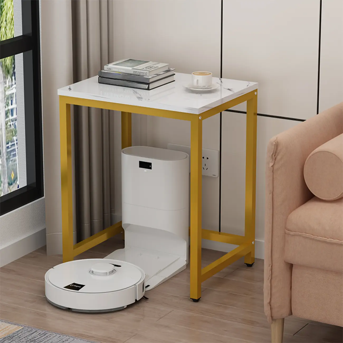 Modern Marble Sofa Side Table Image - 5 | homeyfad