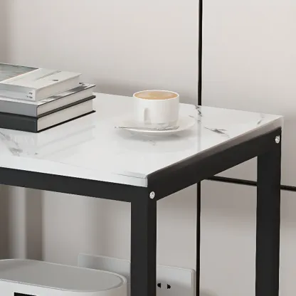 Modern Marble Sofa Side Table Image - 6