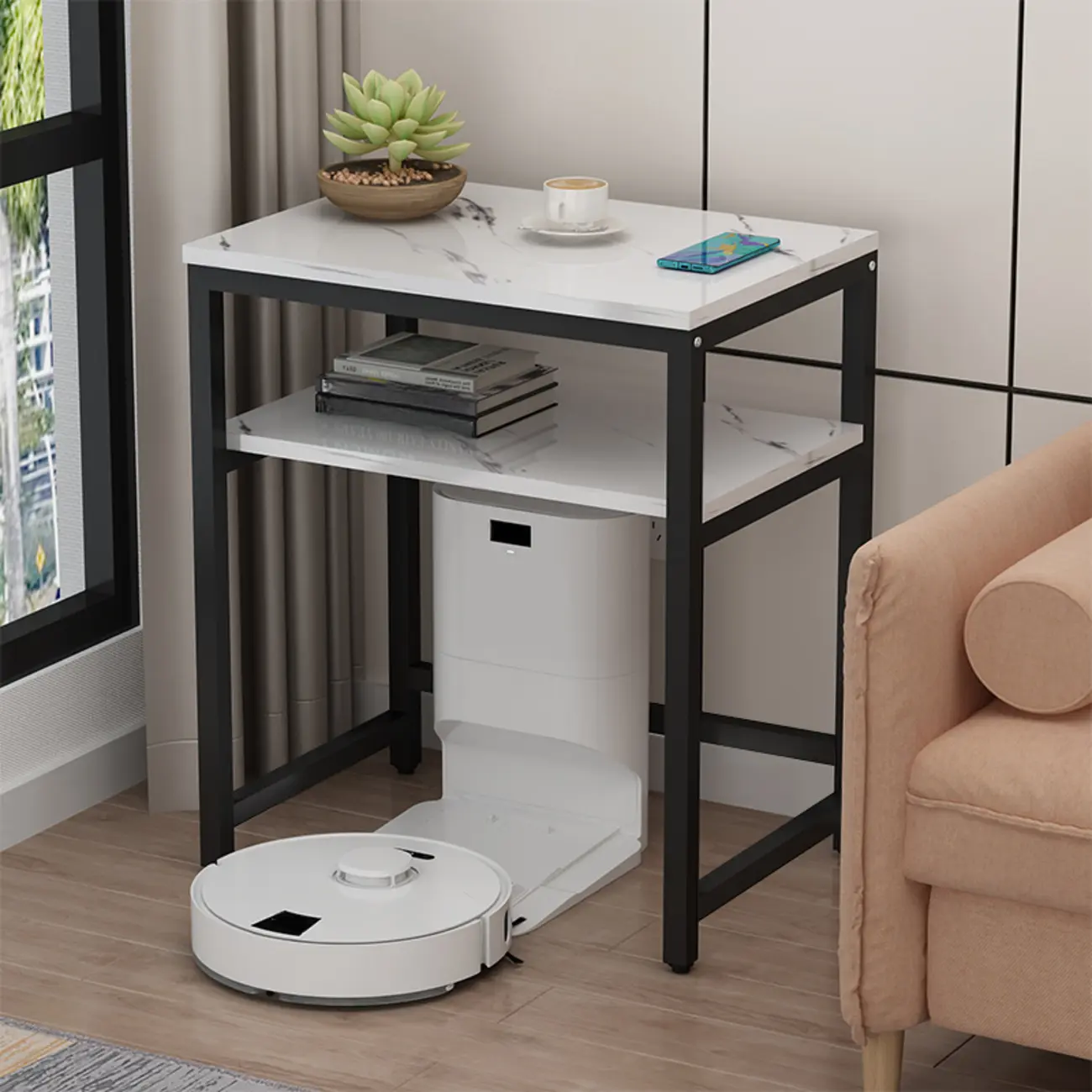 Modern Marble Sofa Side Table Image - 9 | homeyfad