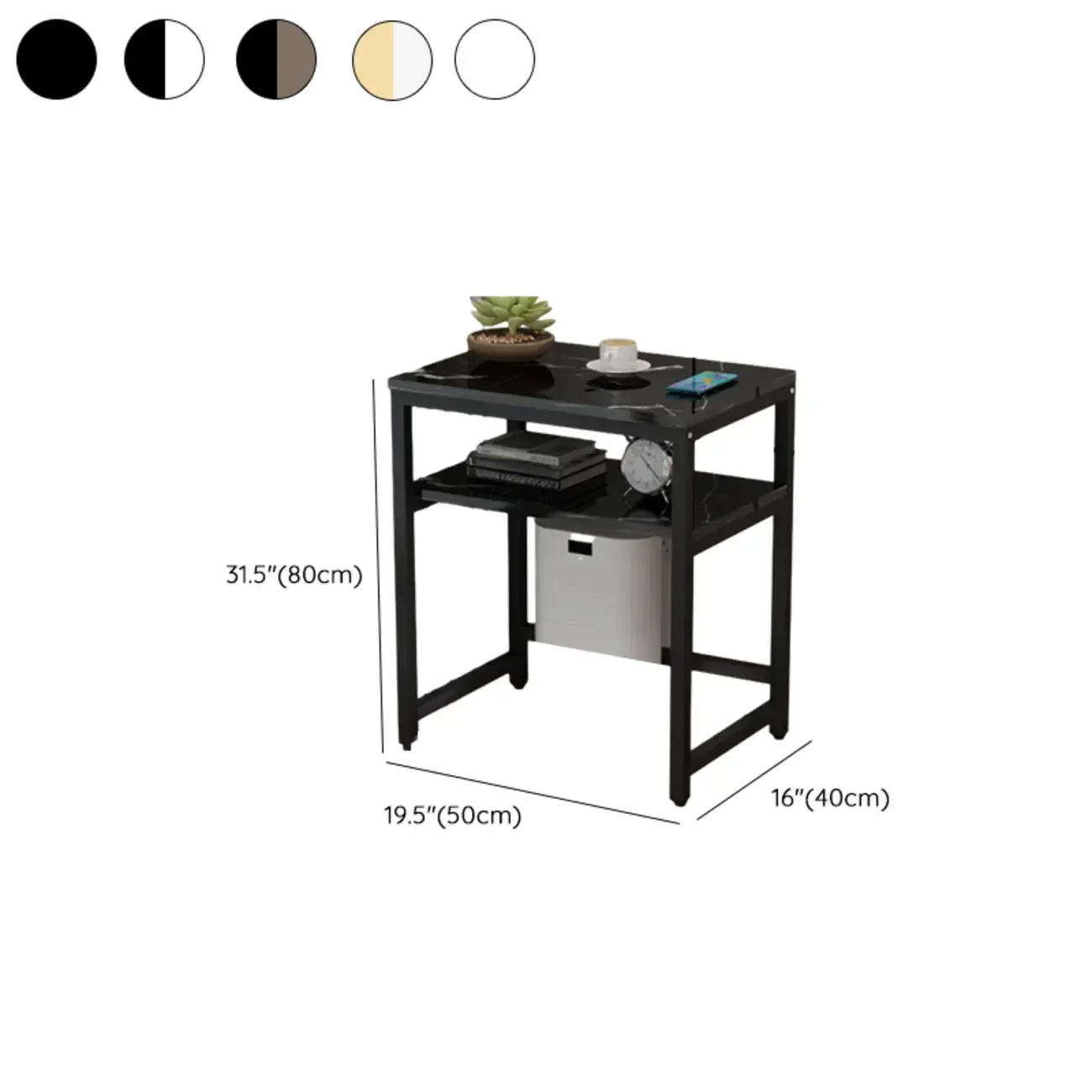 Modern Marble Sofa Side Table Image - 17