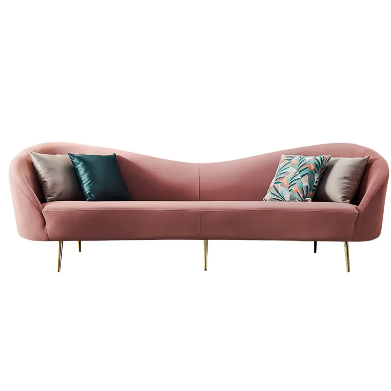Glam Flannel Single 3 Seater Sofa in Multiple Colors Image - 9