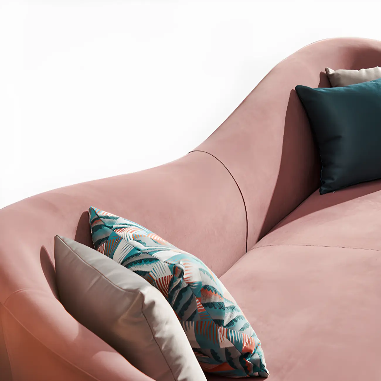 Glam Flannel Single 3 Seater Sofa in Multiple Colors Image - 11 | homeyfad